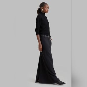 MALVO LONG PENCIL SKIRT - BLACK